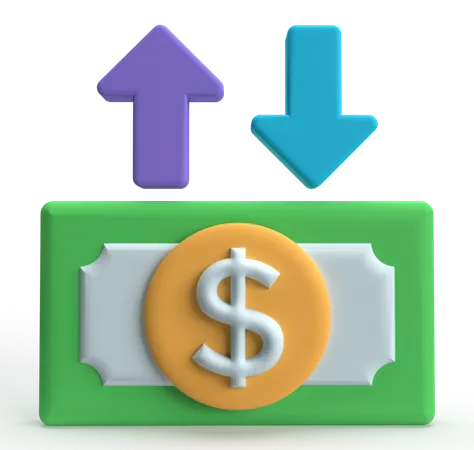 Online Transfer Money  3D Icon