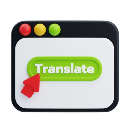 Online Translator  3D Icon