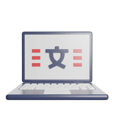 Online Translator  3D Icon