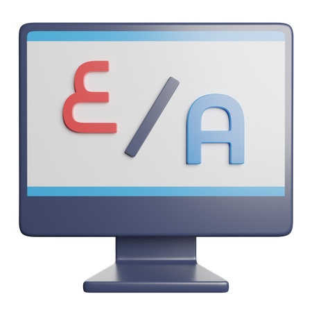 Online Translator  3D Icon