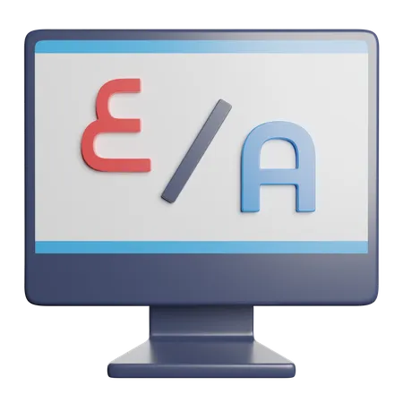 Online Translator  3D Icon