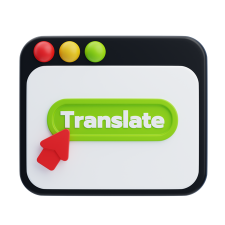 Online Translator  3D Icon