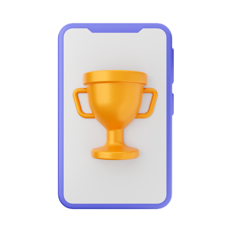 Online Trophy  3D Icon