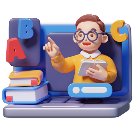 Online-Tutor  3D Icon