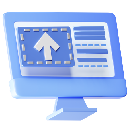 Online Upload  3D Icon