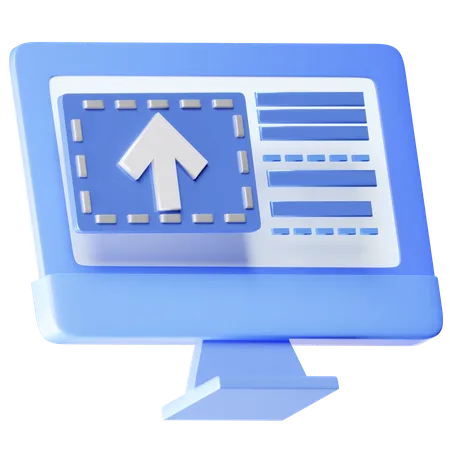 Online Upload  3D Icon