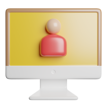Online User  3D Icon