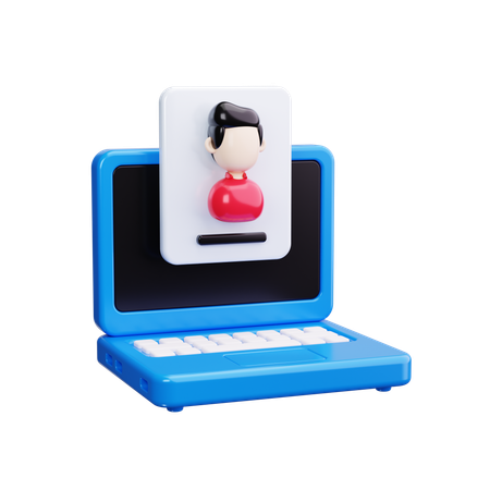 オンラインユーザー  3D Icon
