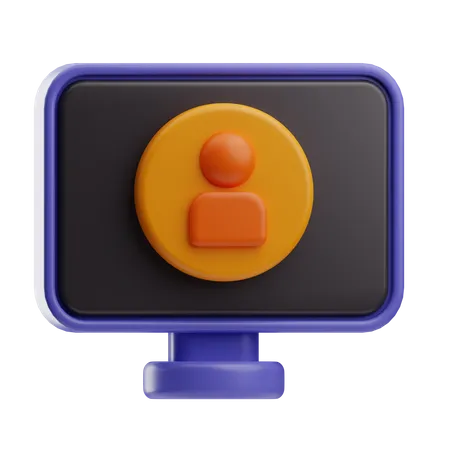 Online User  3D Icon