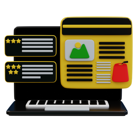 Online User Engagement Strategies  3D Icon