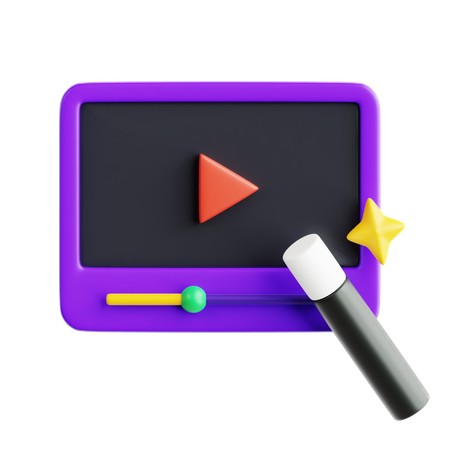 Online-Video  3D Icon