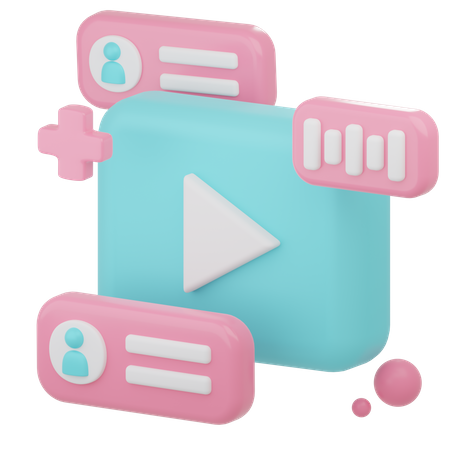 Online Video  3D Icon