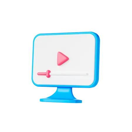 Online Video  3D Icon