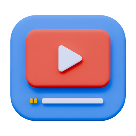 Online Video  3D Icon