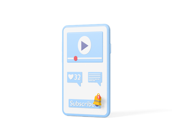 Online Video  3D Icon