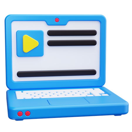 Online Video  3D Icon