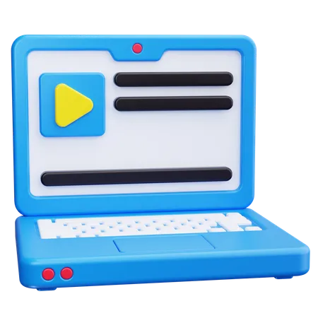 Online Video  3D Icon