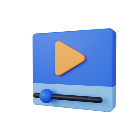 Online Video  3D Icon