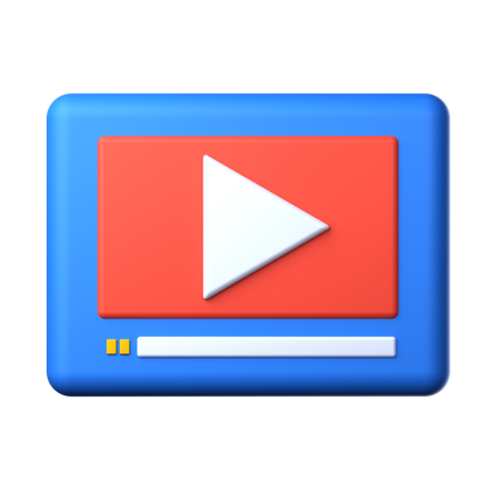 Online Video  3D Icon