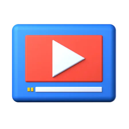 Online Video  3D Icon