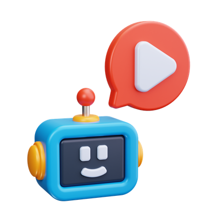 Online Video  3D Icon