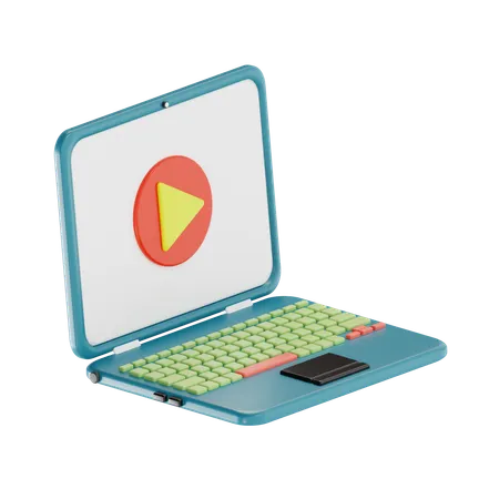 Online Video  3D Icon