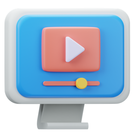 Online Video  3D Icon