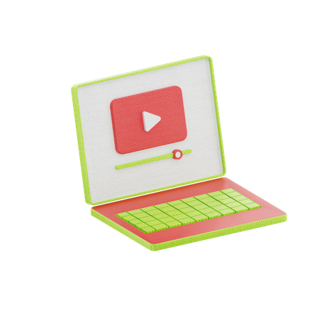 Online Video  3D Icon