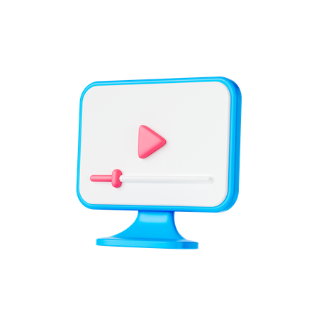 Online Video  3D Icon