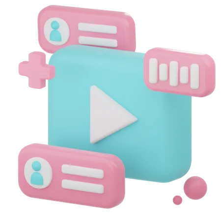 Online-Video  3D Icon