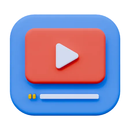 Online-Video  3D Icon