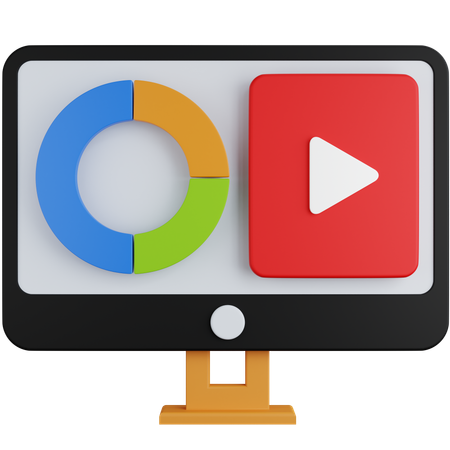 Online Video Analysis  3D Icon