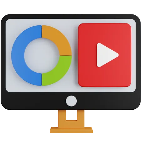 Online Video Analysis  3D Icon