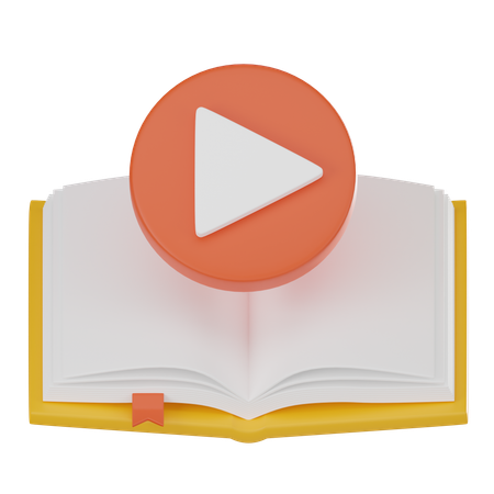 Online Video Education  3D Icon