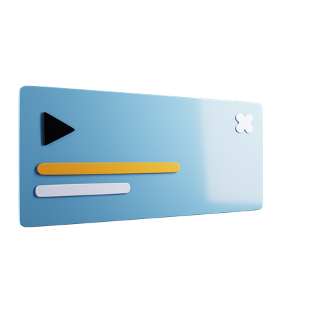 Online Video Marketing  3D Icon