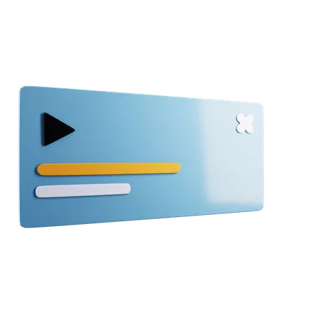 Online Video Marketing  3D Icon