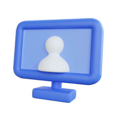 Online Video Meeting  3D Icon