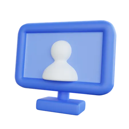 Online Video Meeting  3D Icon