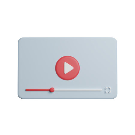 Online Video Player  3D Icon