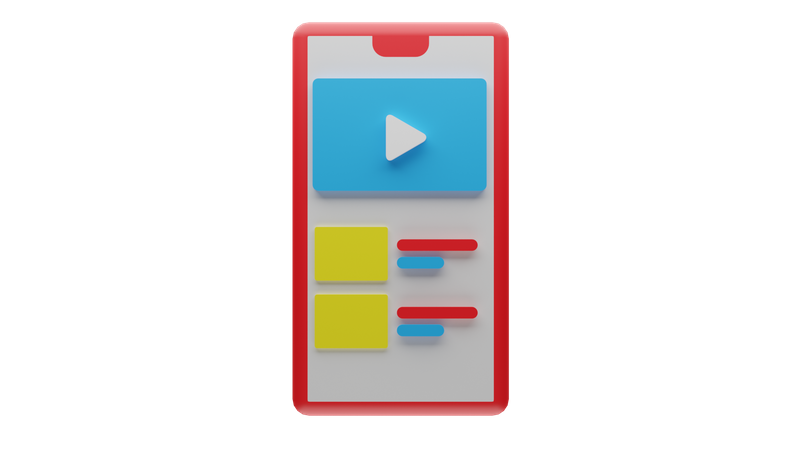 Online Videos anschauen  3D Icon