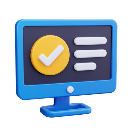 Online Vote  3D Icon