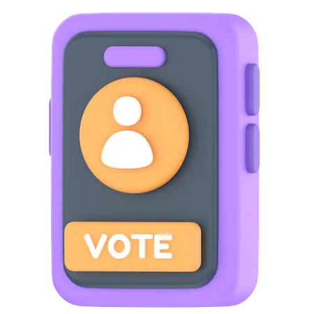 Online vote  3D Icon
