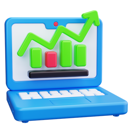 Online-Wachstum  3D Icon