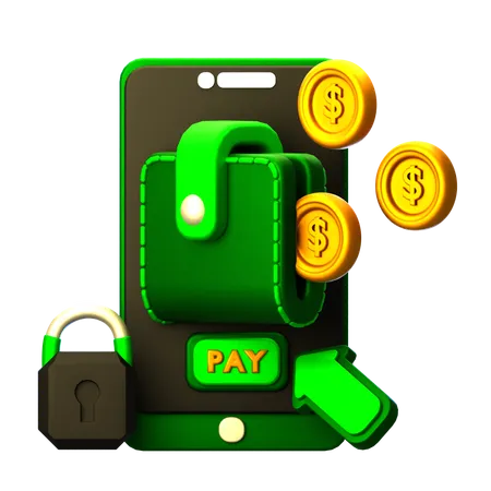 Online Wallet  3D Icon