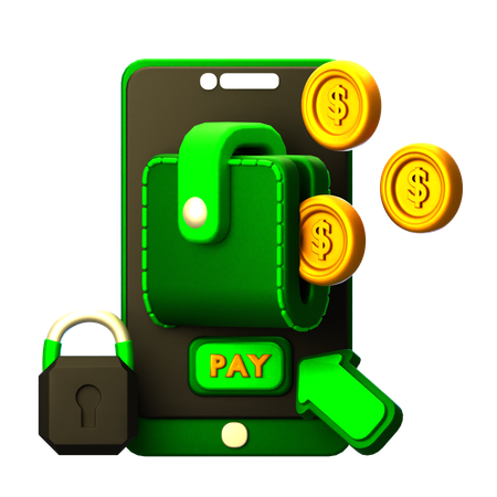 Online Wallet  3D Icon