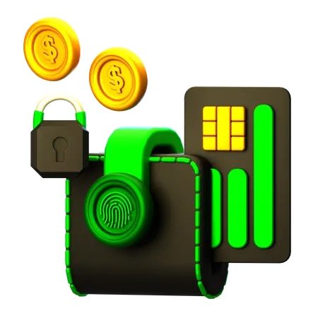 Online Wallet  3D Icon