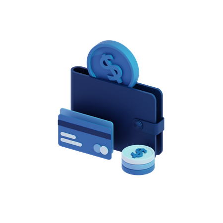 Online Wallet  3D Icon