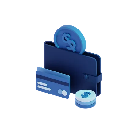 Online Wallet  3D Icon