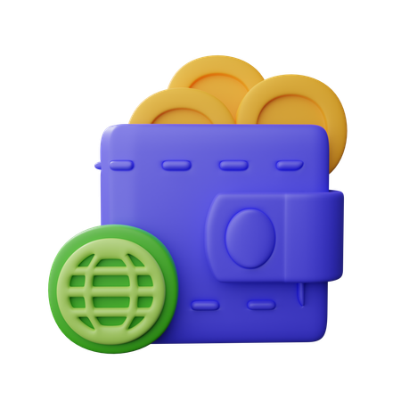 Online wallet  3D Icon