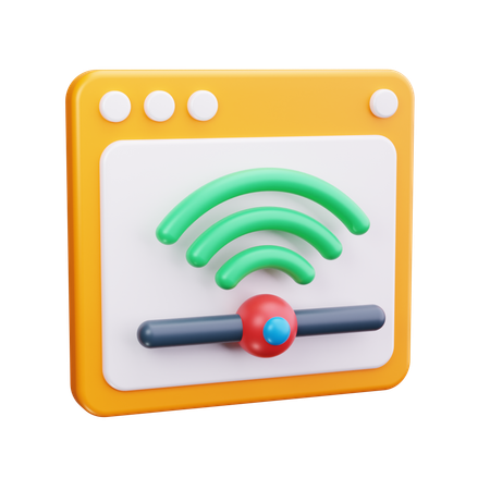 Online Wifi  3D Icon